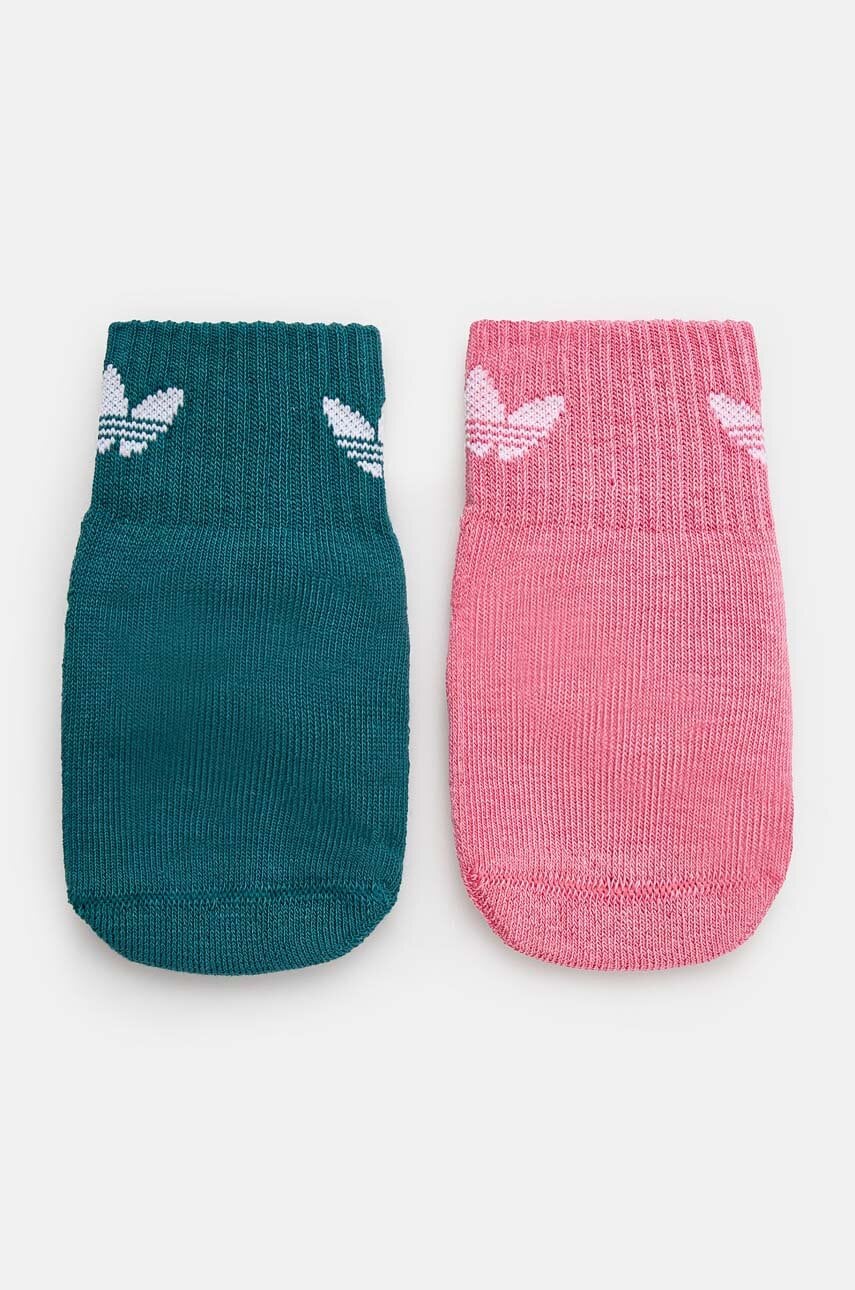 adidas Originals sosete copii ANT SLIP SOCK 2-pack culoarea roz, IZ3472 adidas Originals sosete copii ANT SLIP SOCK 2-pack culoarea roz, IZ3472