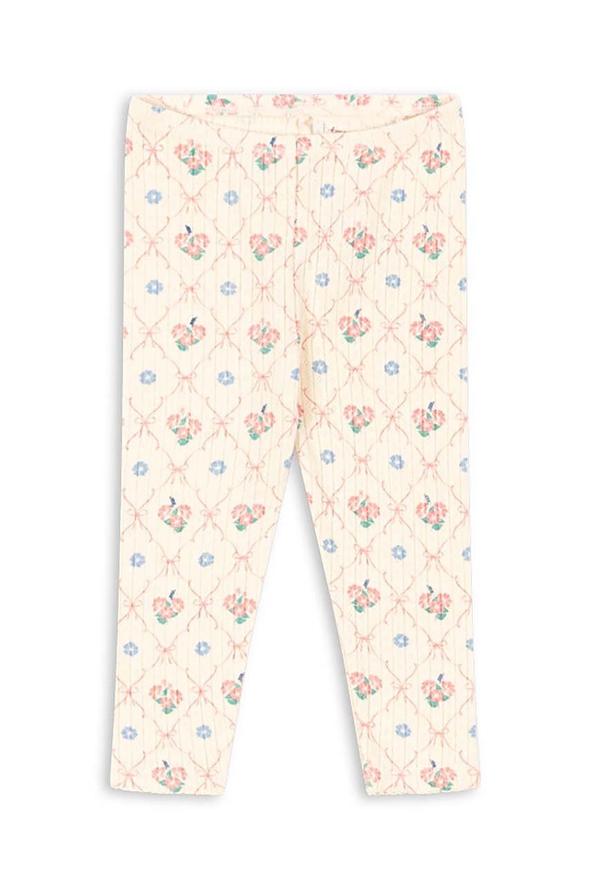 

Детски памучен клин Konges Sløjd MINNIE PANTS GOTS в бежово с изчистен дизайн KS101612, Бежов