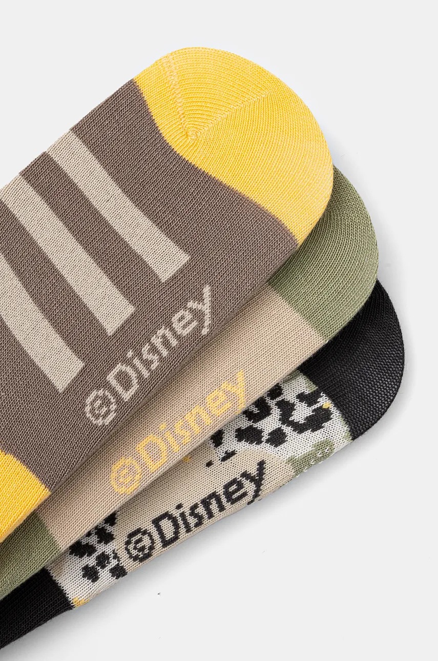 Дитячі шкарпетки adidas Performance LK LIONING x Disney 3-pack колір зелений IW1126