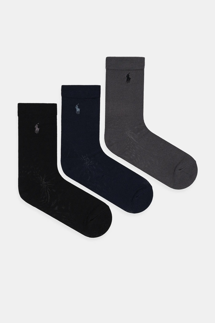 

Детски чорапи Polo Ralph Lauren (3 чифта) в тъмносиньо 444822164001, Тъмносин