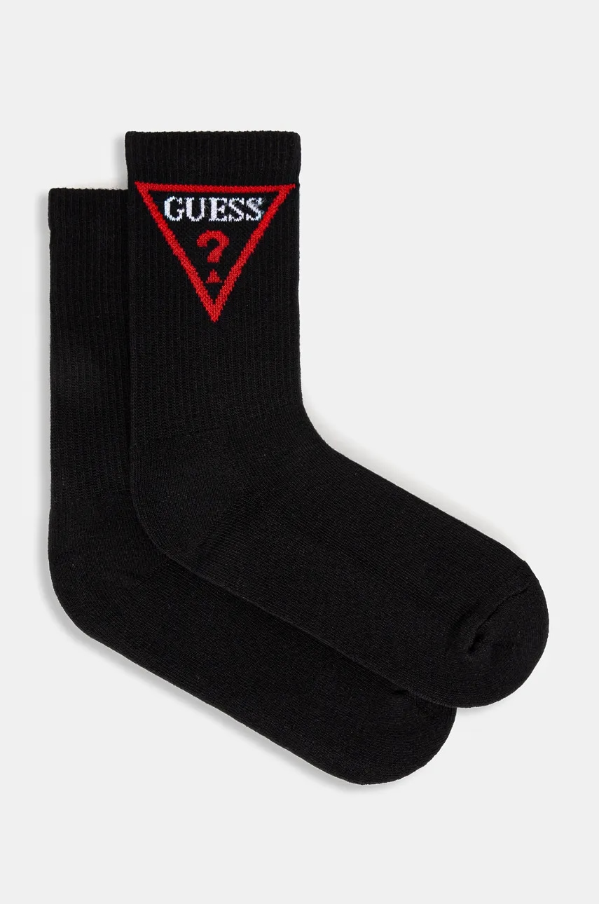 Levně Dětské ponožky Guess černá barva, H4YZ13 ZZ00I