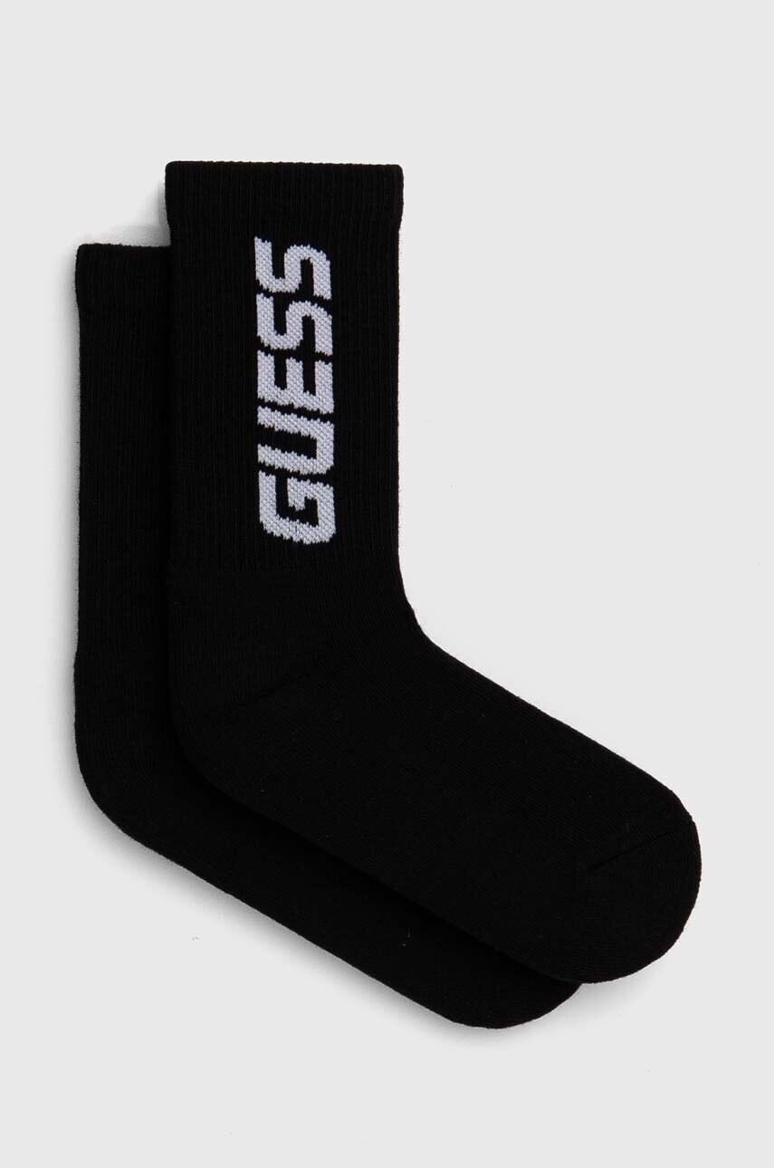 Levně Dětské ponožky Guess černá barva, H4YZ14 ZZ00I