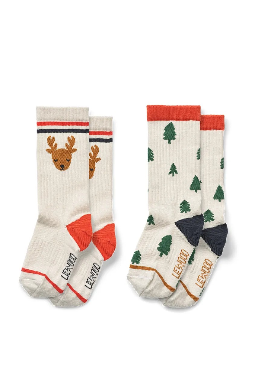

Детски чорапи Liewood Annette Socks (2 чифта) в бежово LW19193, Бежов