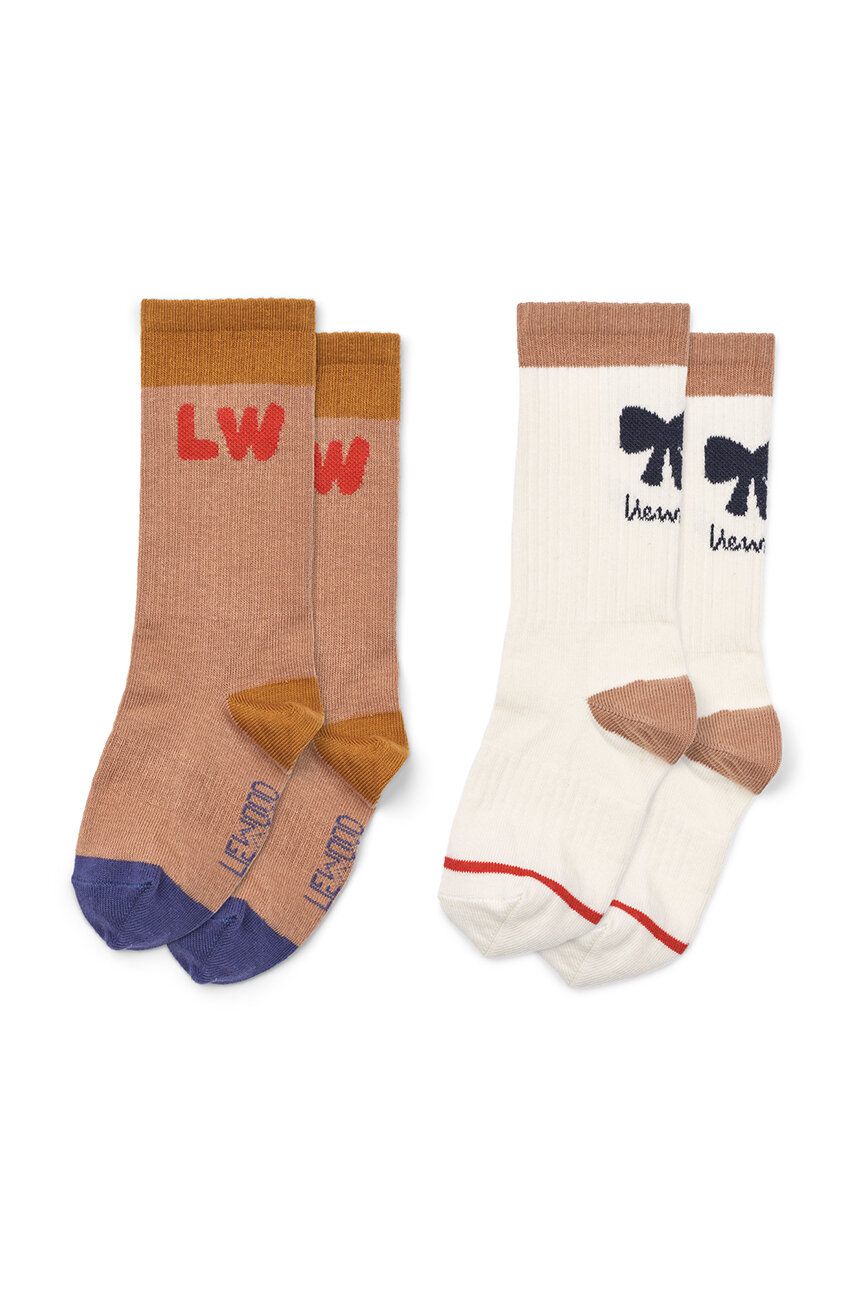 Dječje čarape Liewood Annette Socks 2-Pack 2-pack Boja: Ružičasta, LW19193