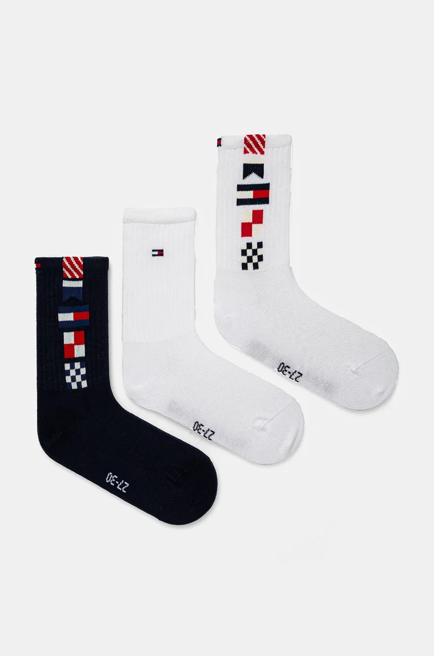

Детски чорапи Tommy Hilfiger (3 чифта) в бяло 701229870, Бял