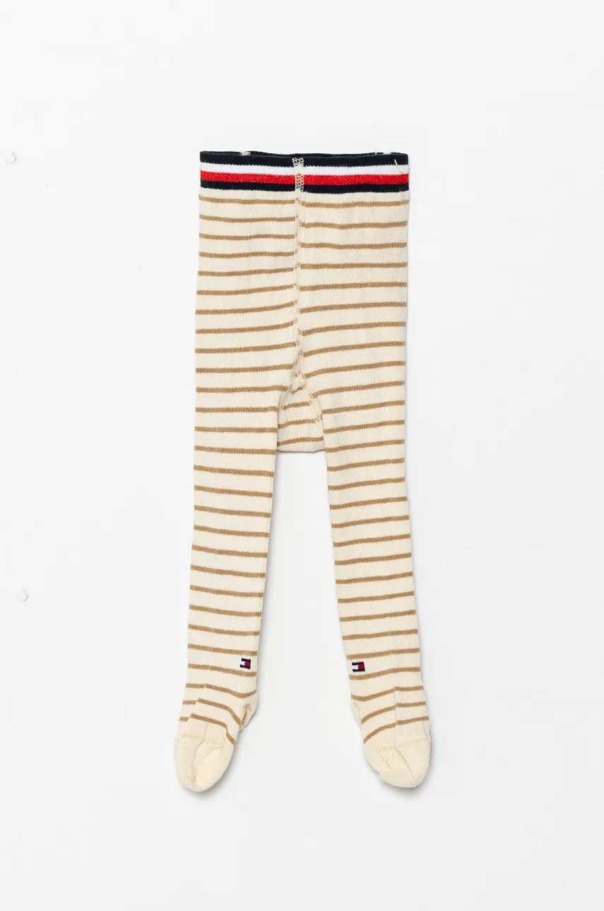 Levně Kojenecké punčocháče Tommy Hilfiger béžová barva, 701229886