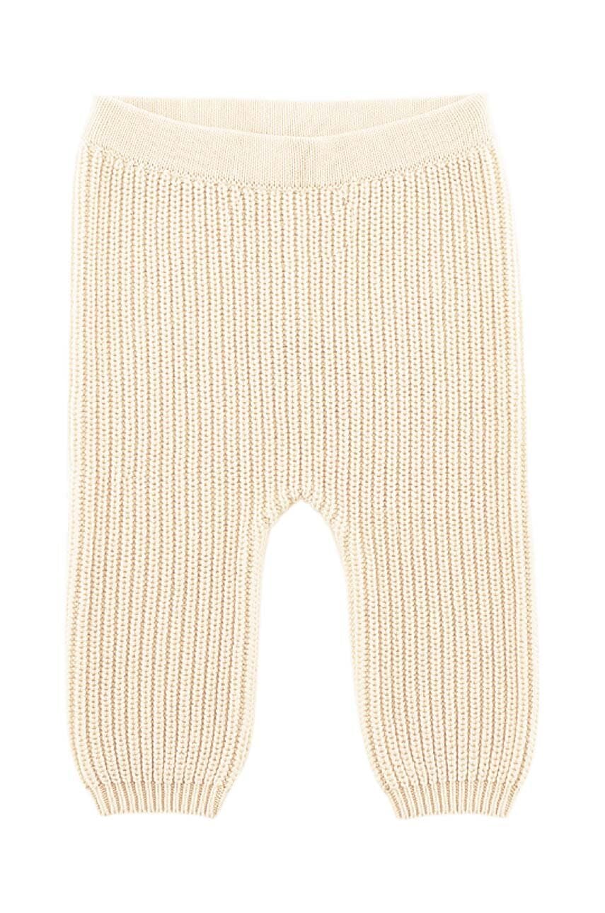 Детские хлопковые леггинсы Donsje Luca Trousers цвет бежевый однотонные 4090300 Детские хлопковые леггинсы Donsje Luca Trousers цвет бежевый однотонные 4090300