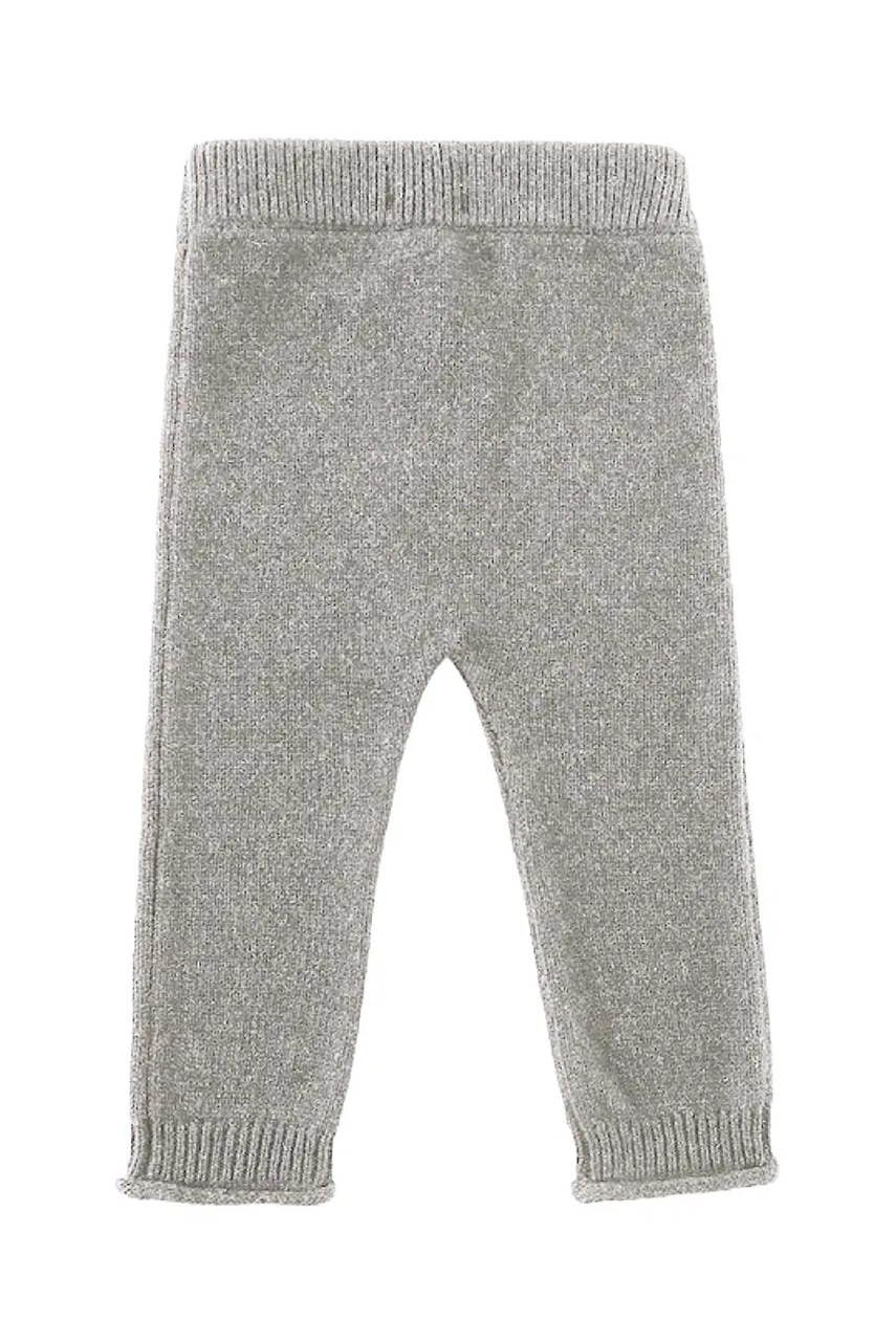 Вовняні легінси для немовлят Donsje Trig Merino Wool Trousers колір сірий однотонні 3034800