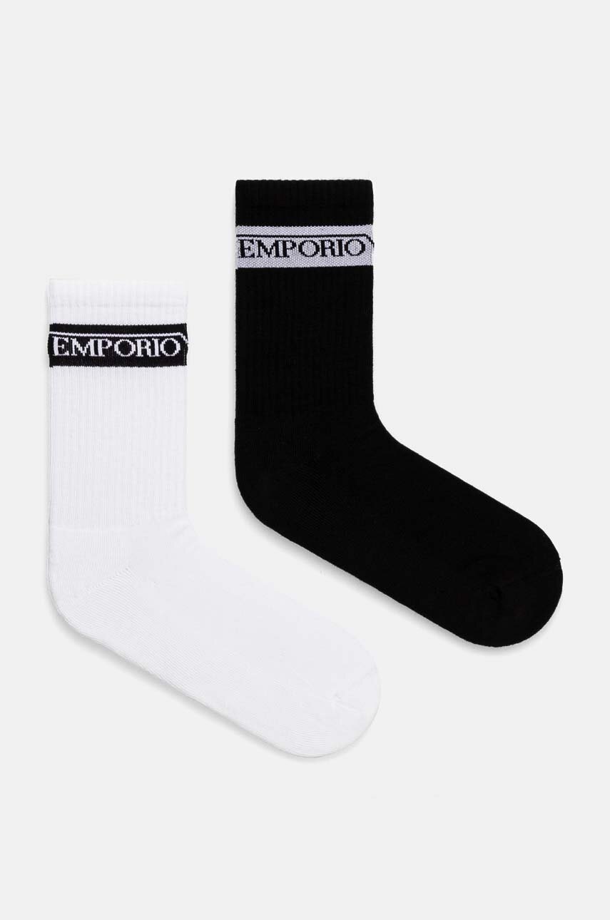 

Чорапи Emporio Armani Underwear (2 чифта) в черно 303122 4F328, Черен