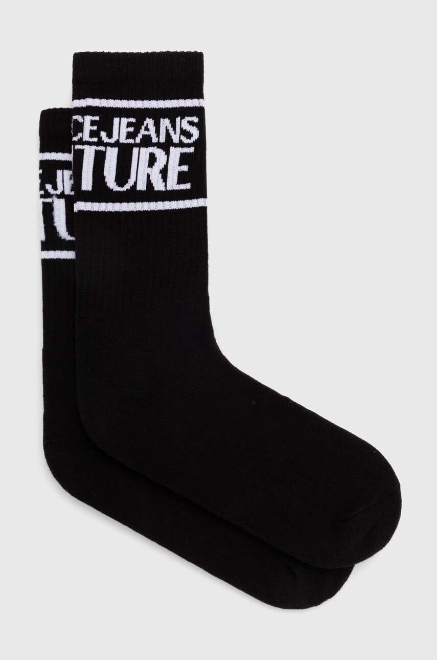 Versace Jeans Couture sosete barbati, culoarea negru, 77GA0J04 ZG079 Versace Jeans Couture sosete barbati, culoarea negru, 77GA0J04 ZG079