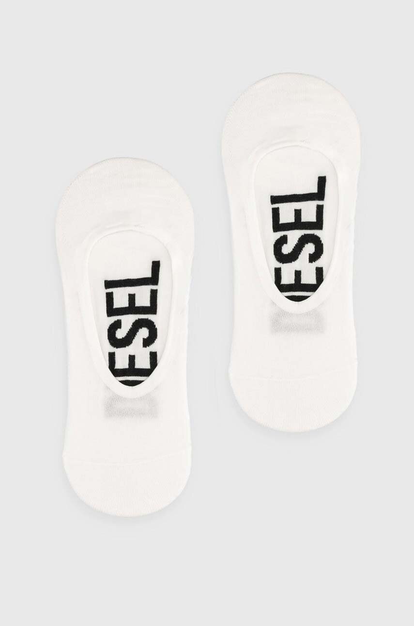 Diesel sosete SKM-HIDEPAT-TWOPACK SOCKS 2PACK 2-pack barbati, culoarea alb, 00S0MG.0IQAS Diesel sosete SKM-HIDEPAT-TWOPACK SOCKS 2PACK 2-pack barbati, culoarea alb, 00S0MG.0IQAS