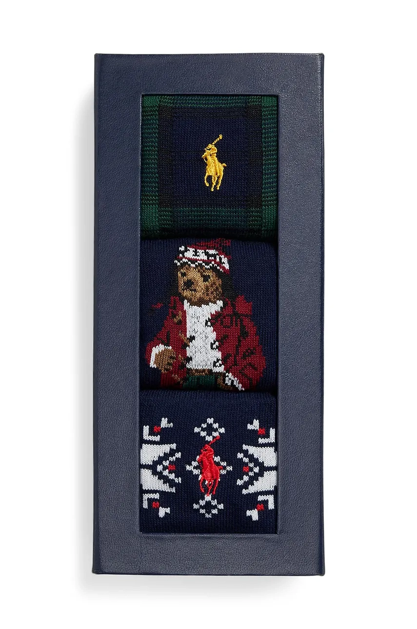 Čarape Polo Ralph Lauren 3-pack Za Muškarce, Boja: Siva, 449958861