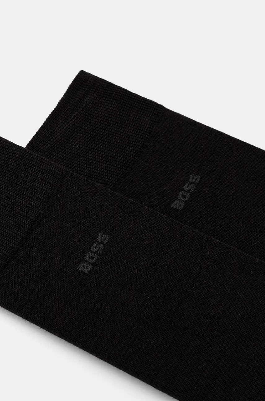 Шерстяные носки BOSS 2 шт цвет чёрный 50509431 Шерстяные носки BOSS 2 шт цвет чёрный 50509431