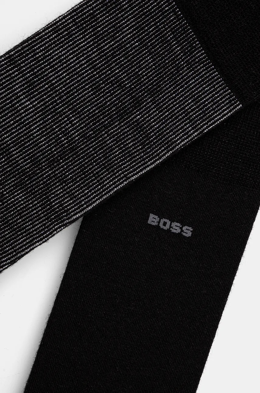 Носки с примесью шерсти BOSS цвет чёрный 50524317 Носки с примесью шерсти BOSS цвет чёрный 50524317