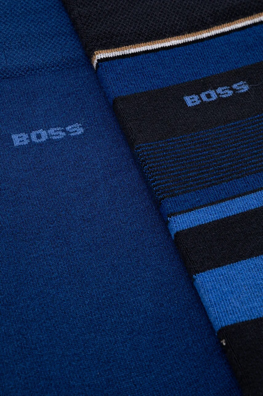 Носки BOSS 2 шт мужские цвет синий 50524321 Носки BOSS 2 шт мужские цвет синий 50524321