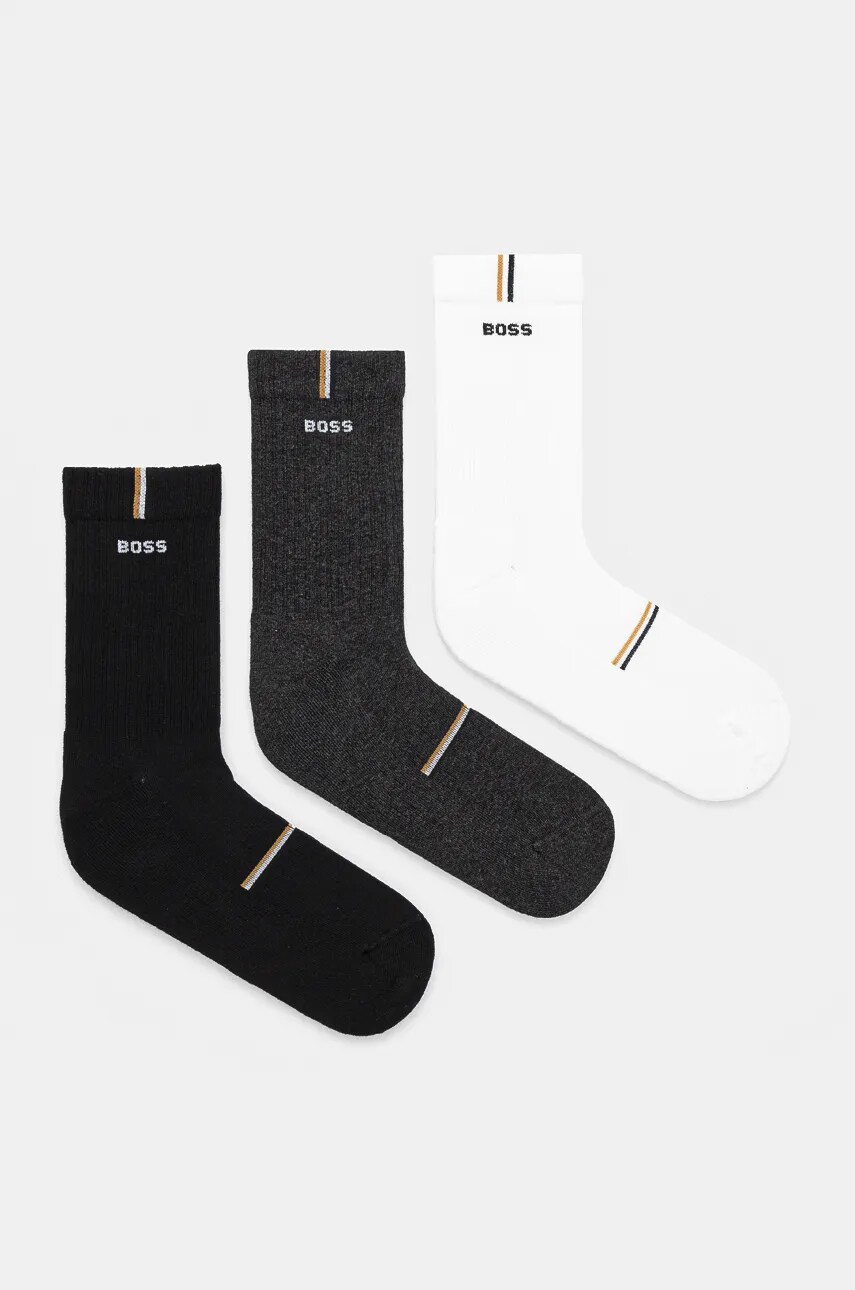 BOSS sosete 3-pack barbati, culoarea negru, 50524324