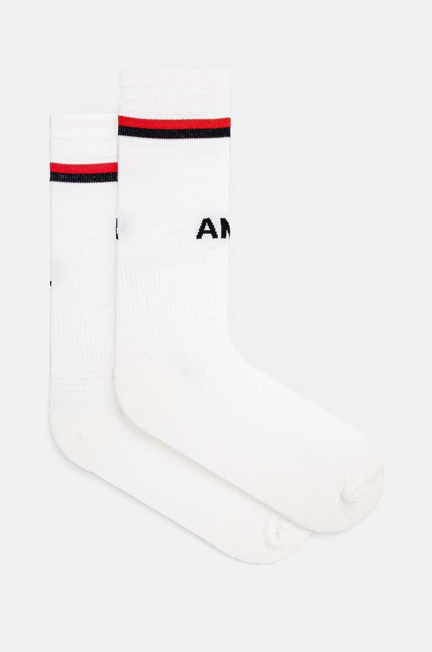AMBUSH sosete de lana Logo Low Soccer Socks culoarea alb, BMRA002F24KNI0010100 AMBUSH sosete de lana Logo Low Soccer Socks culoarea alb, BMRA002F24KNI0010100