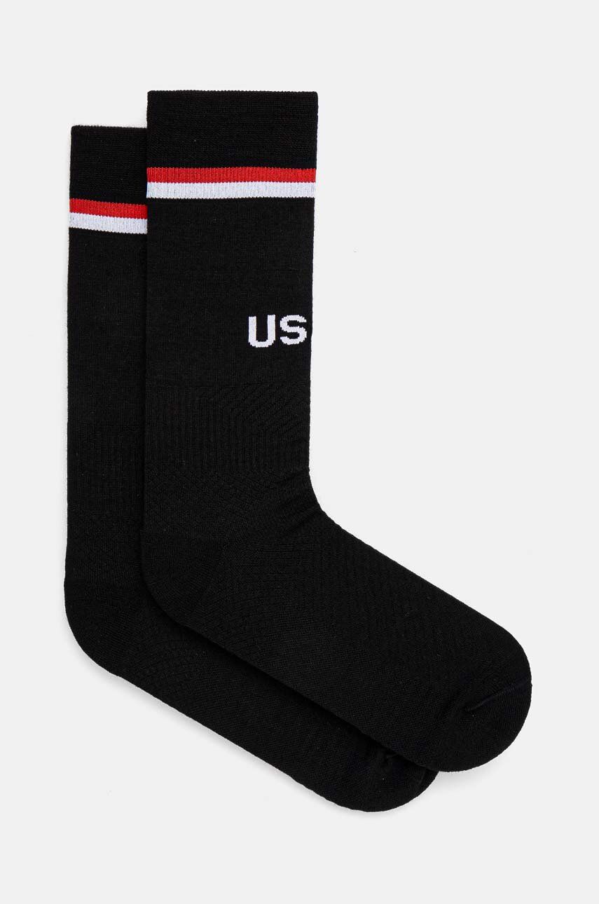 AMBUSH sosete de lana Logo Low Soccer Socks culoarea negru, BMRA002F24KNI0011000