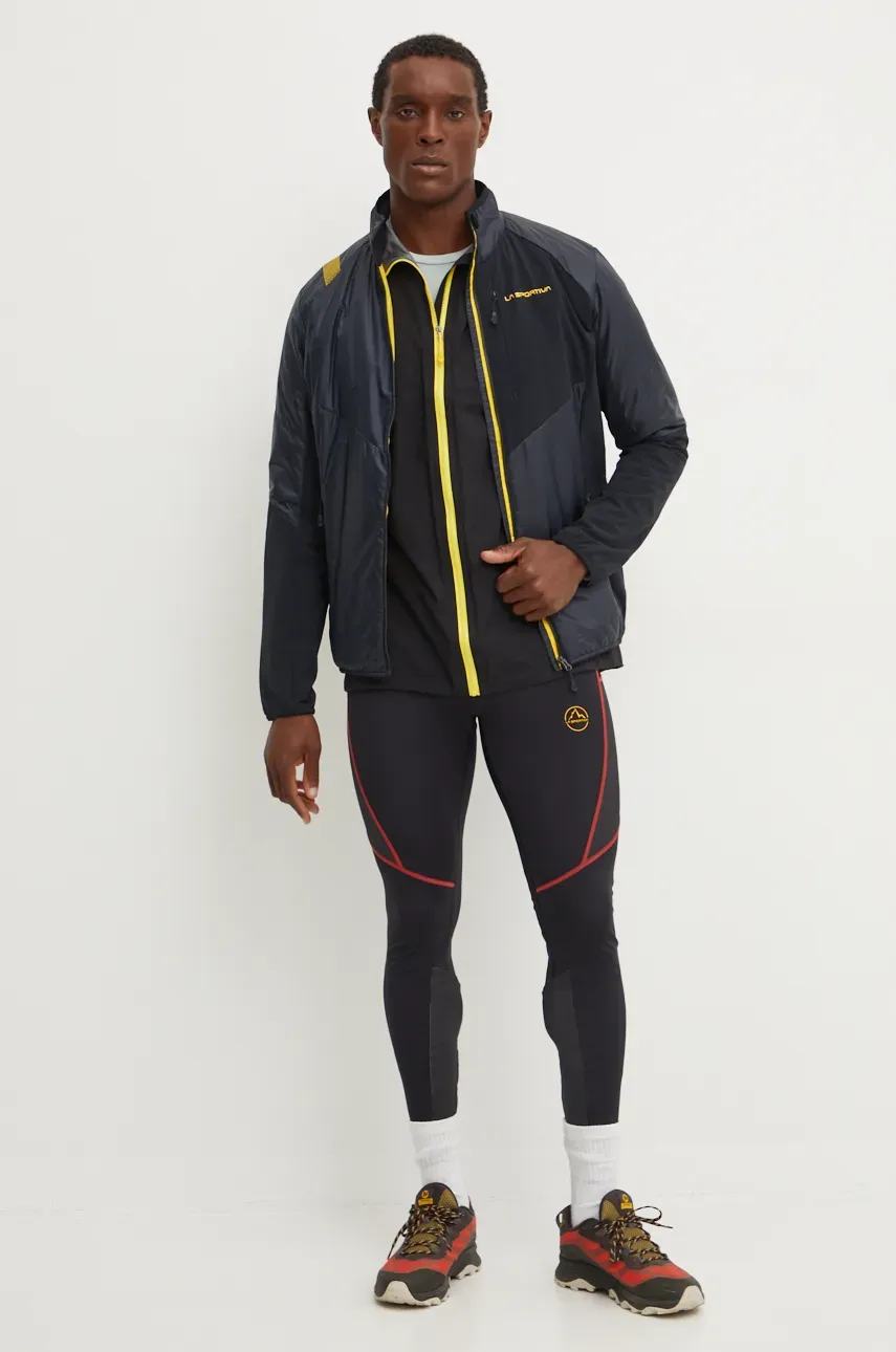 Спортивные леггинсы LA Sportiva Triumph мужские цвет чёрный с аппликацией P32999100 Спортивные леггинсы LA Sportiva Triumph мужские цвет чёрный с аппликацией P32999100