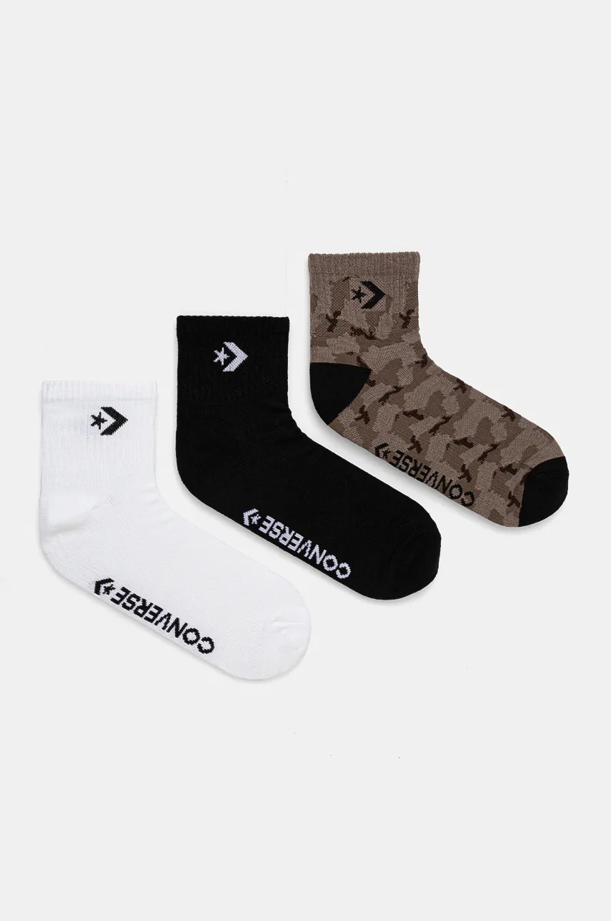 

Чорапи Converse (3 чифта) в бяло E1302A-3010, Бял