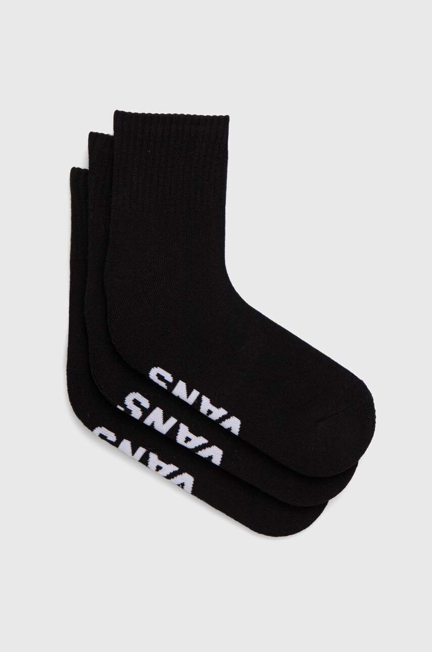 Levně Ponožky Vans 3-pack černá barva, VN000FV7BLK1