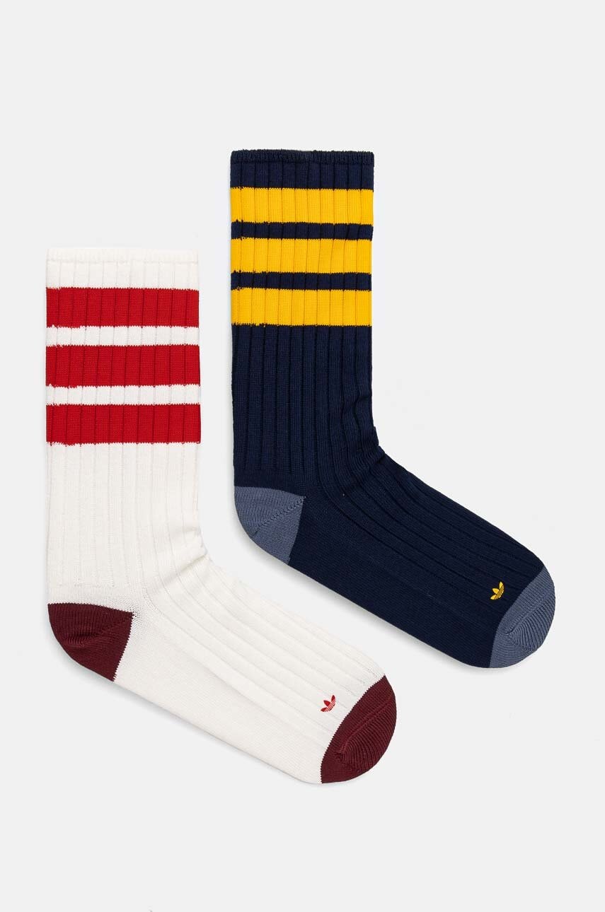 adidas Originals sosete 2-pack culoarea albastru marin, IX7608 adidas Originals sosete 2-pack culoarea albastru marin, IX7608