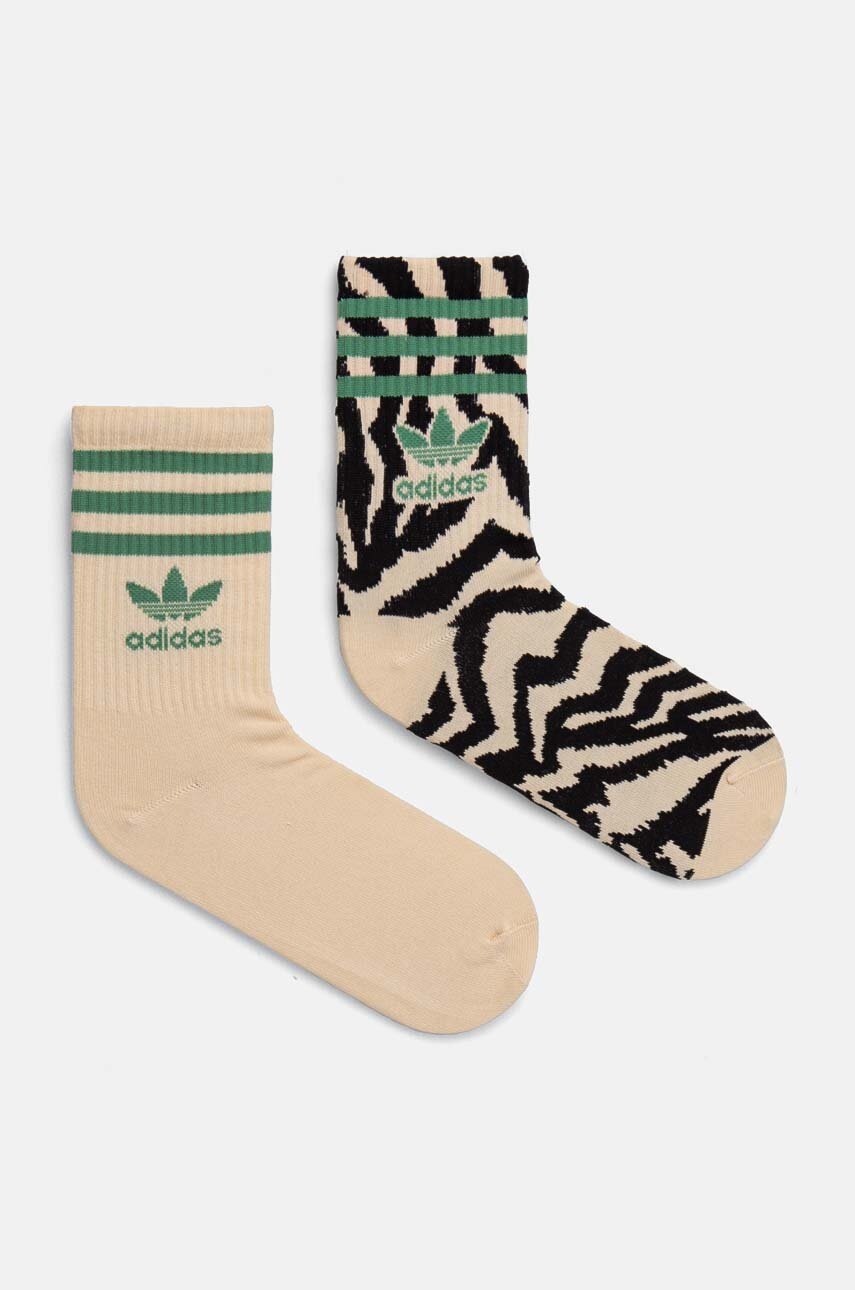 

Чорапи adidas Originals X Farm Rio (2 чифта) в бежово IX7638, Бежов