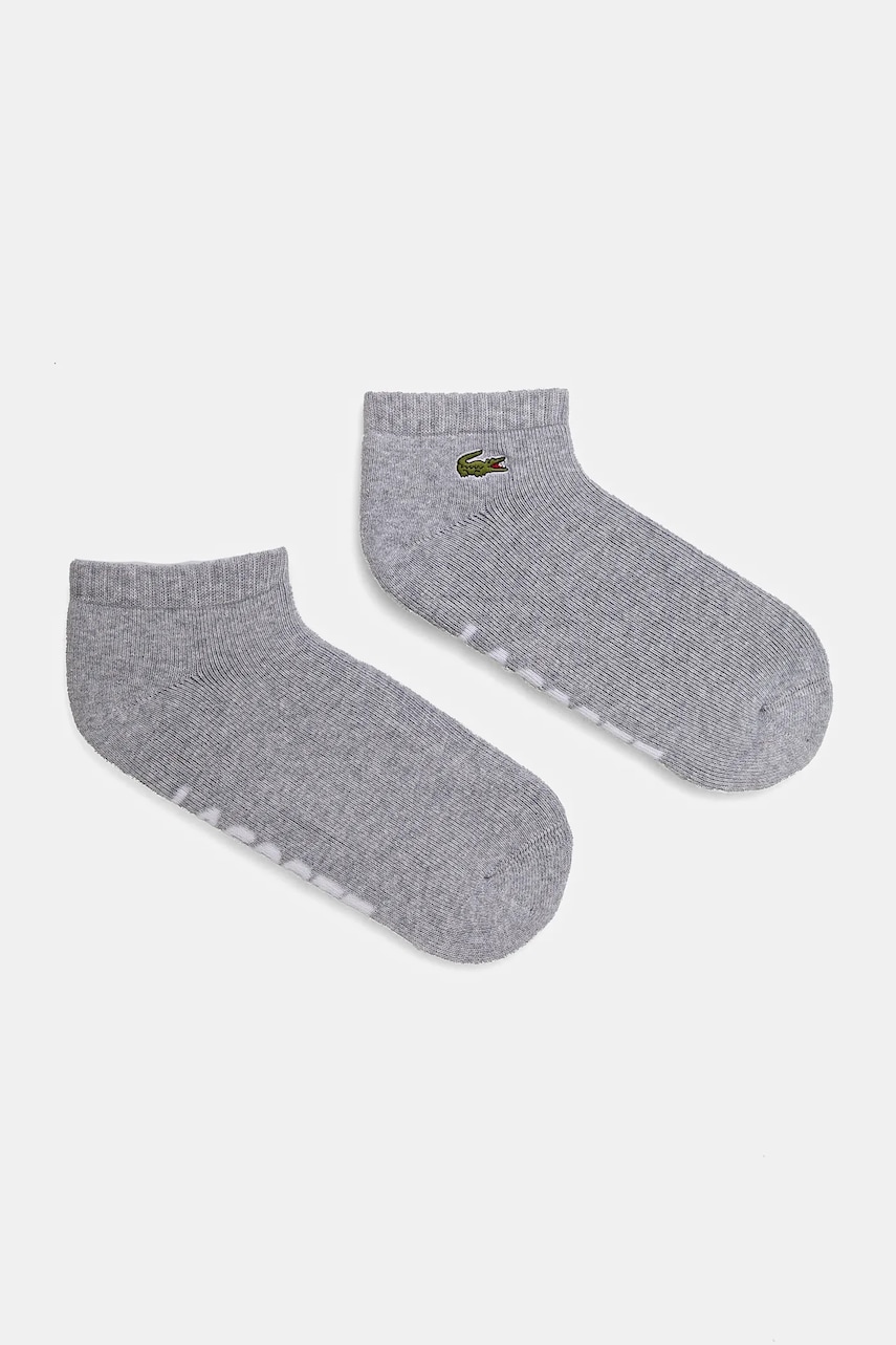 Lacoste sosete 2-pack culoarea gri, RA2653