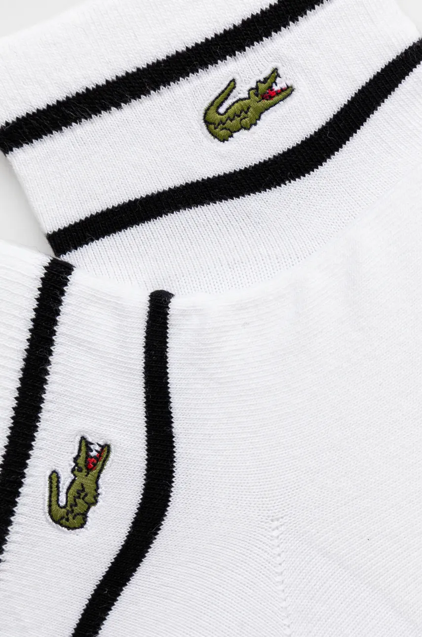 Носки Lacoste цвет белый RA2932 Носки Lacoste цвет белый RA2932