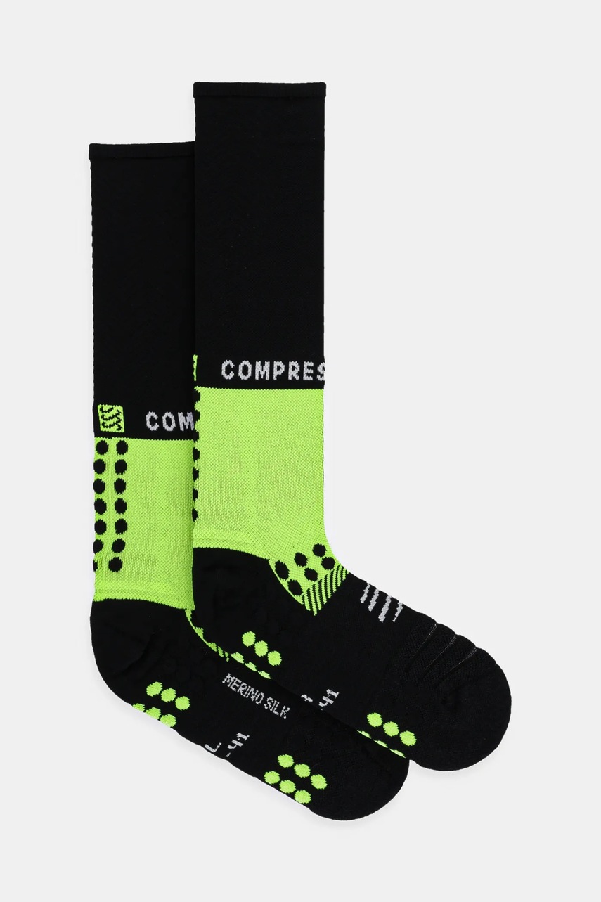 

Чорапи Compressport Full Socks Winter Run CFSU3109, Черен