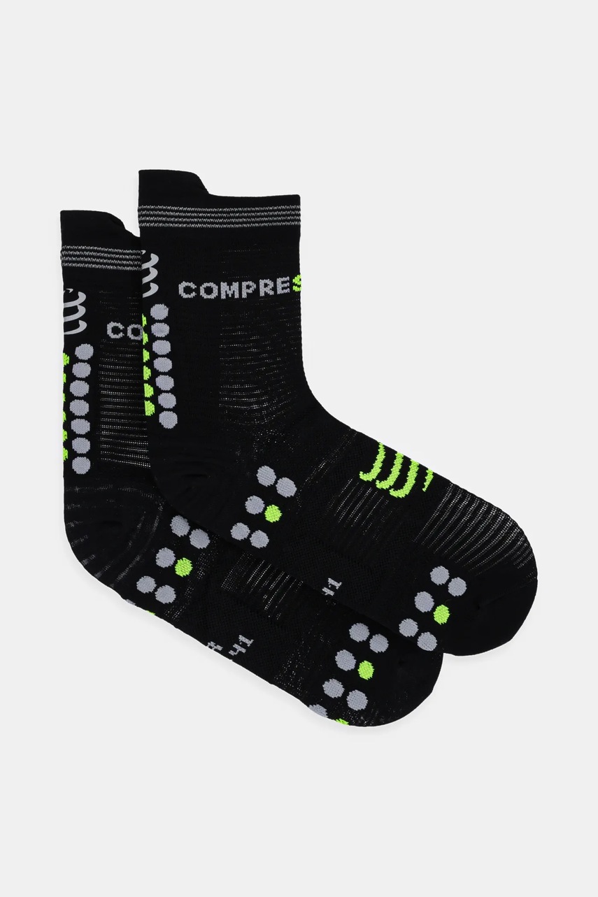 

Чорапи Compressport Pro Racing Socks v4.0 Run High Flash SMCU3009, Черен