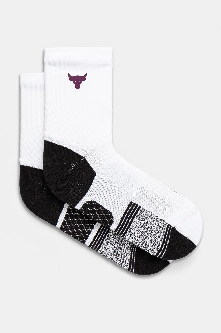 Under Armour sosete Projekt Rock culoarea alb, 1376230
