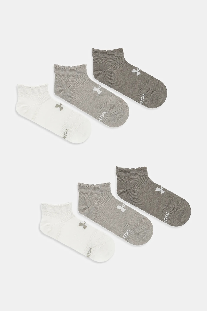 Under Armour șosete Essential 6-pack culoarea roz, 1386239