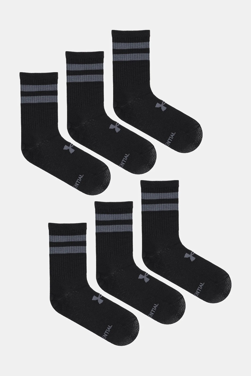 Under Armour sosete 6-pack culoarea negru, 1387058