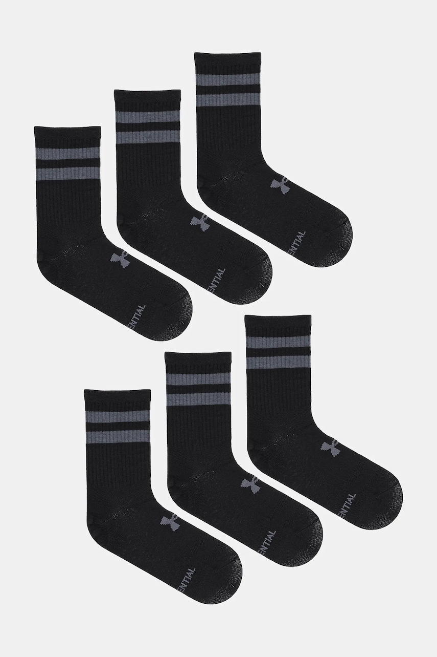 Under Armour sosete 6-pack culoarea negru, 1387058