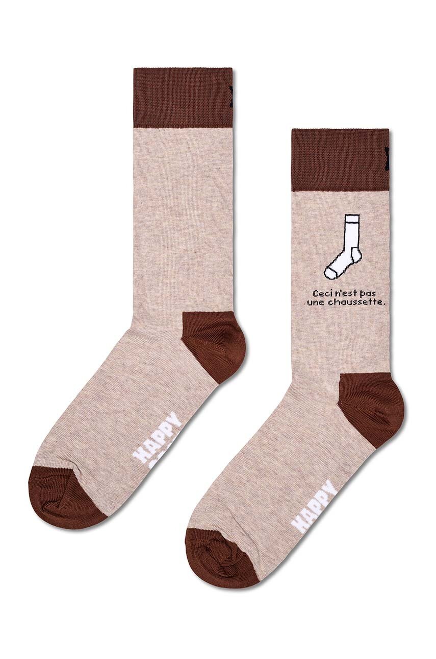 

Чорапи Happy Socks Sockless Sock в бежово P001578, Бежов