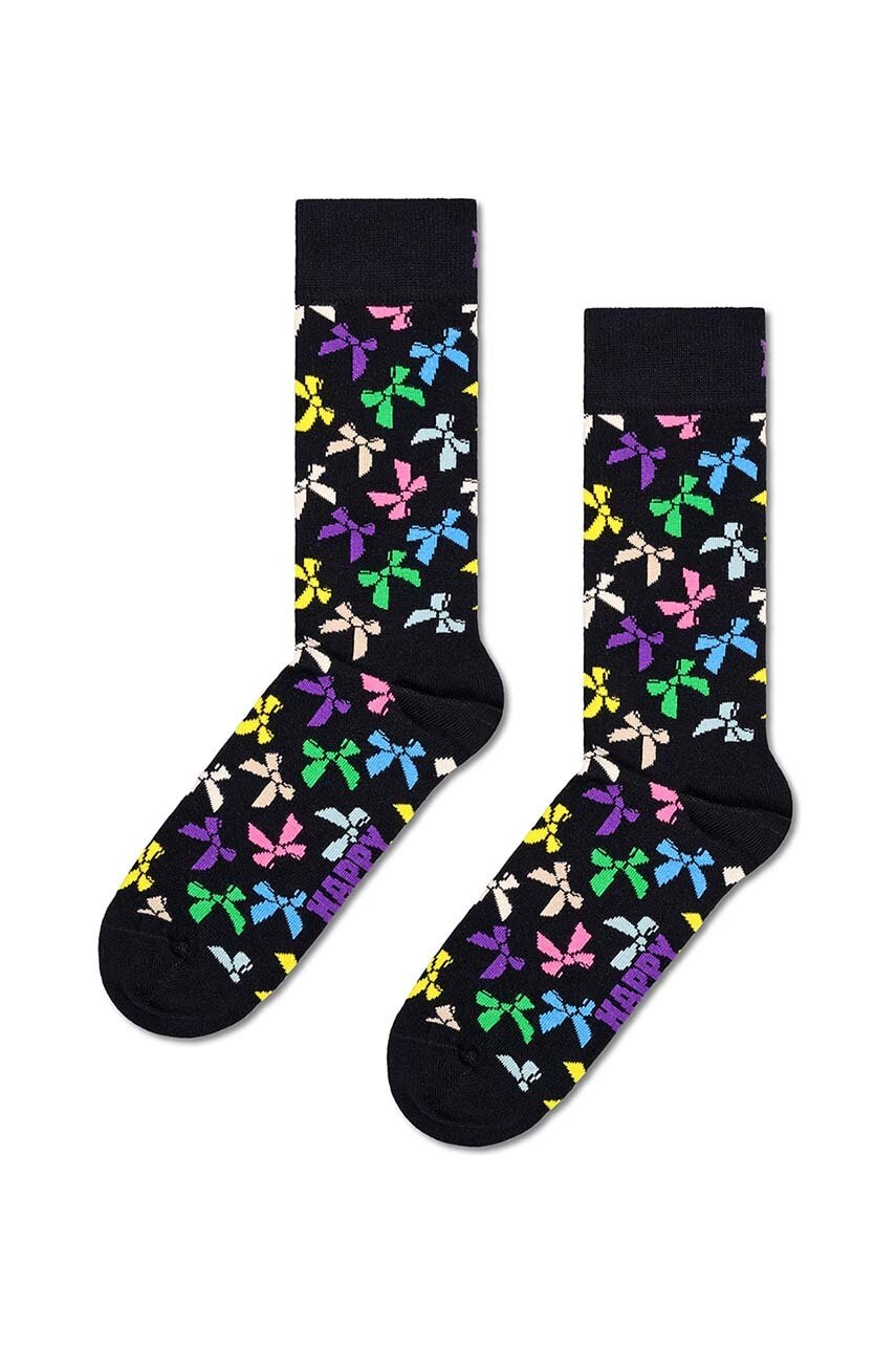 Happy Socks sosete Bow Sock culoarea negru, P001531