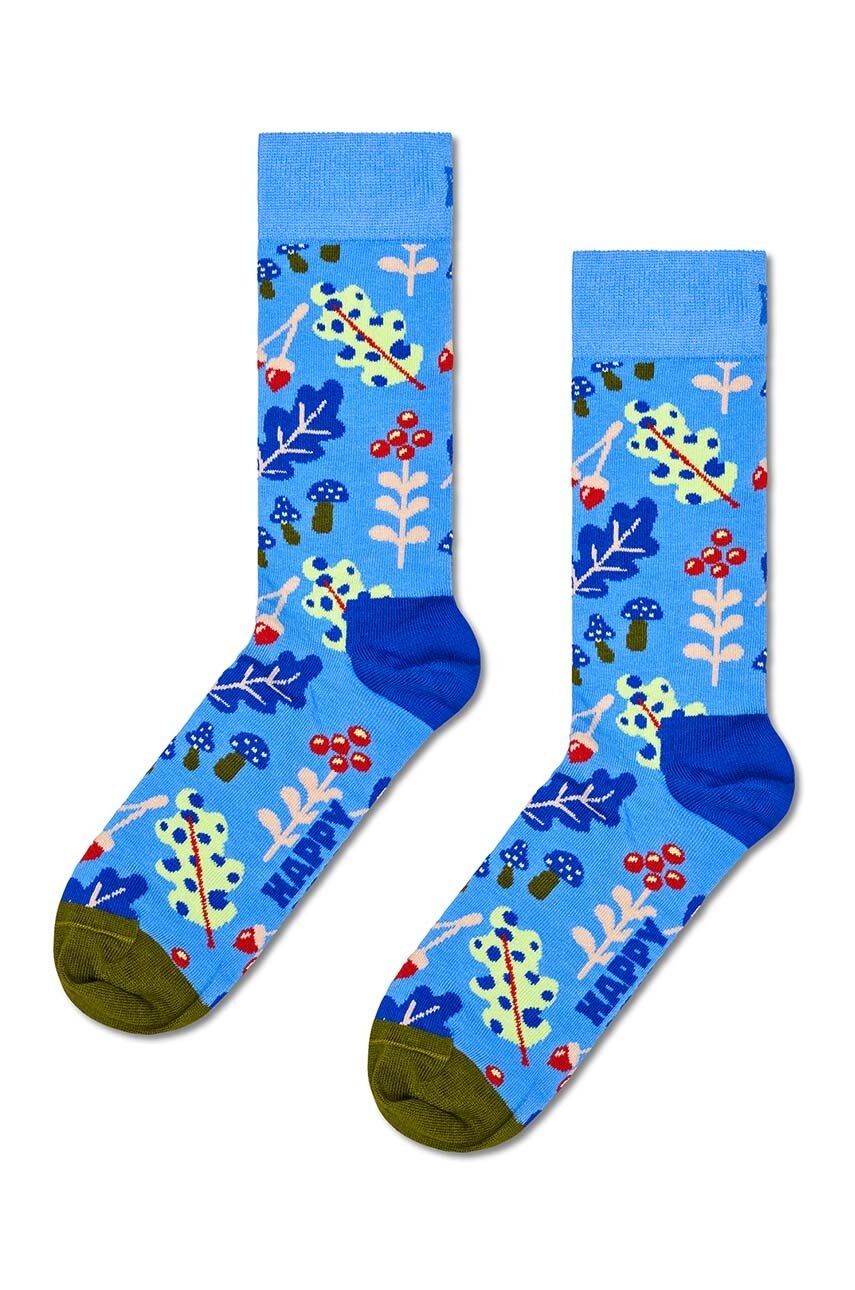 

Чорапи Happy Socks Autumn Leaf Sock в синьо P002235, Син