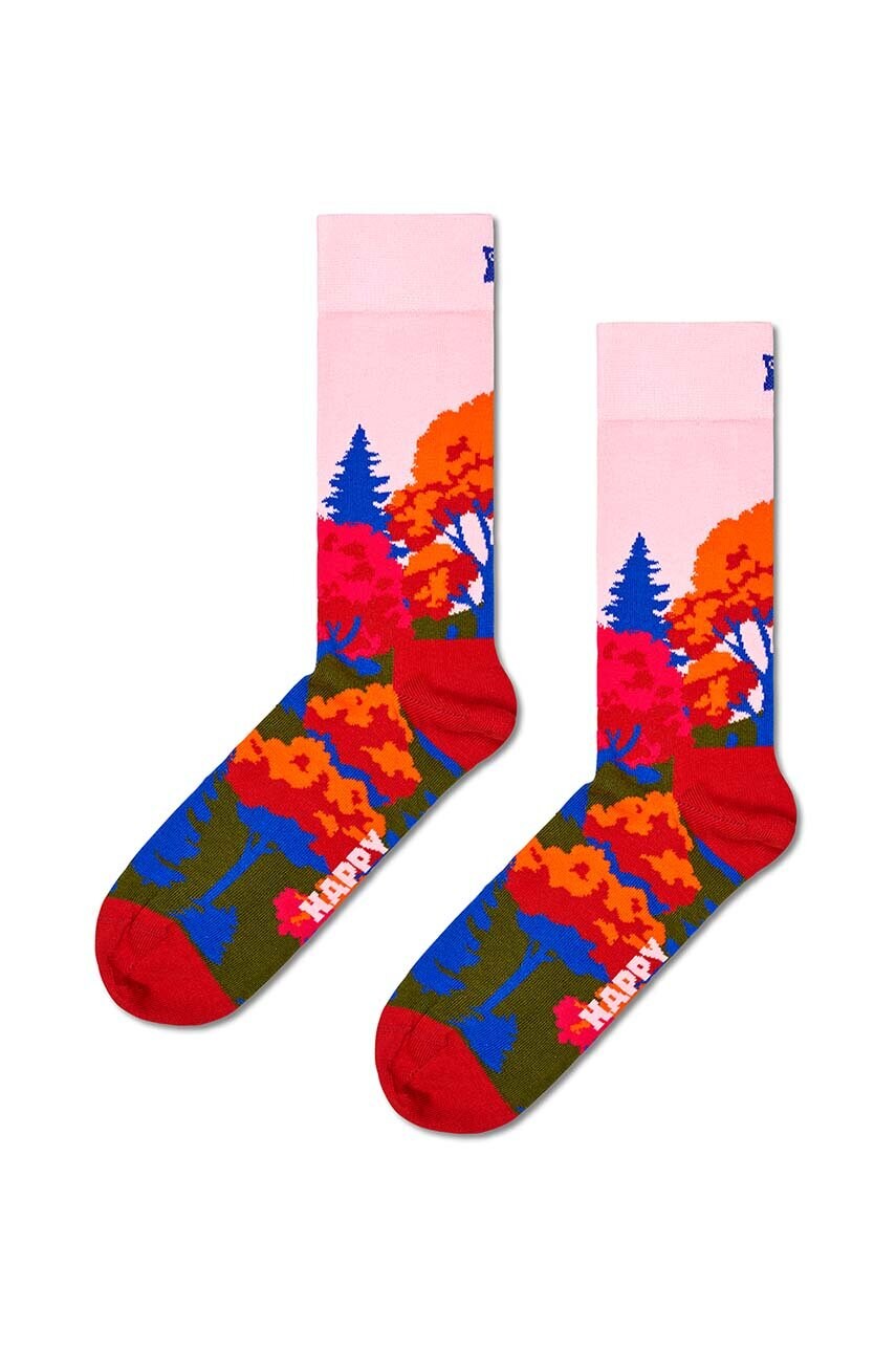Happy Socks sosete Autumn Sock culoarea roz, P002236