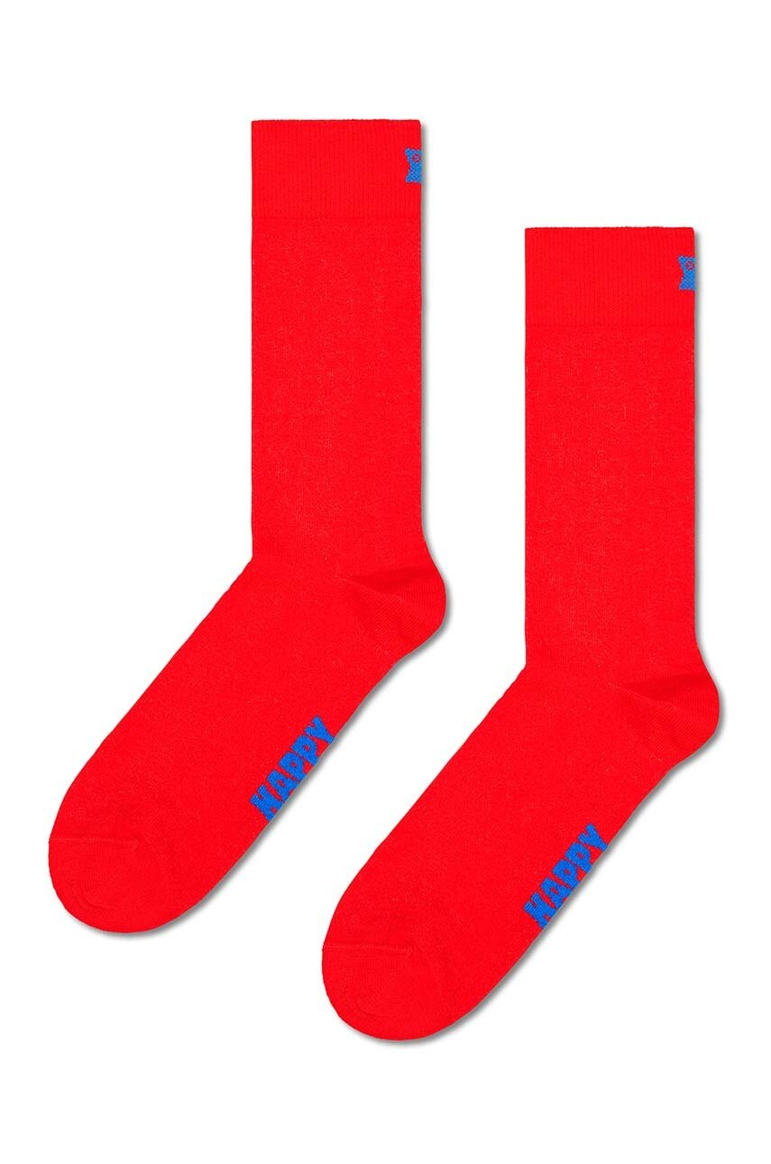 

Чорапи Happy Socks Solid Sock в червено P001121, Червен