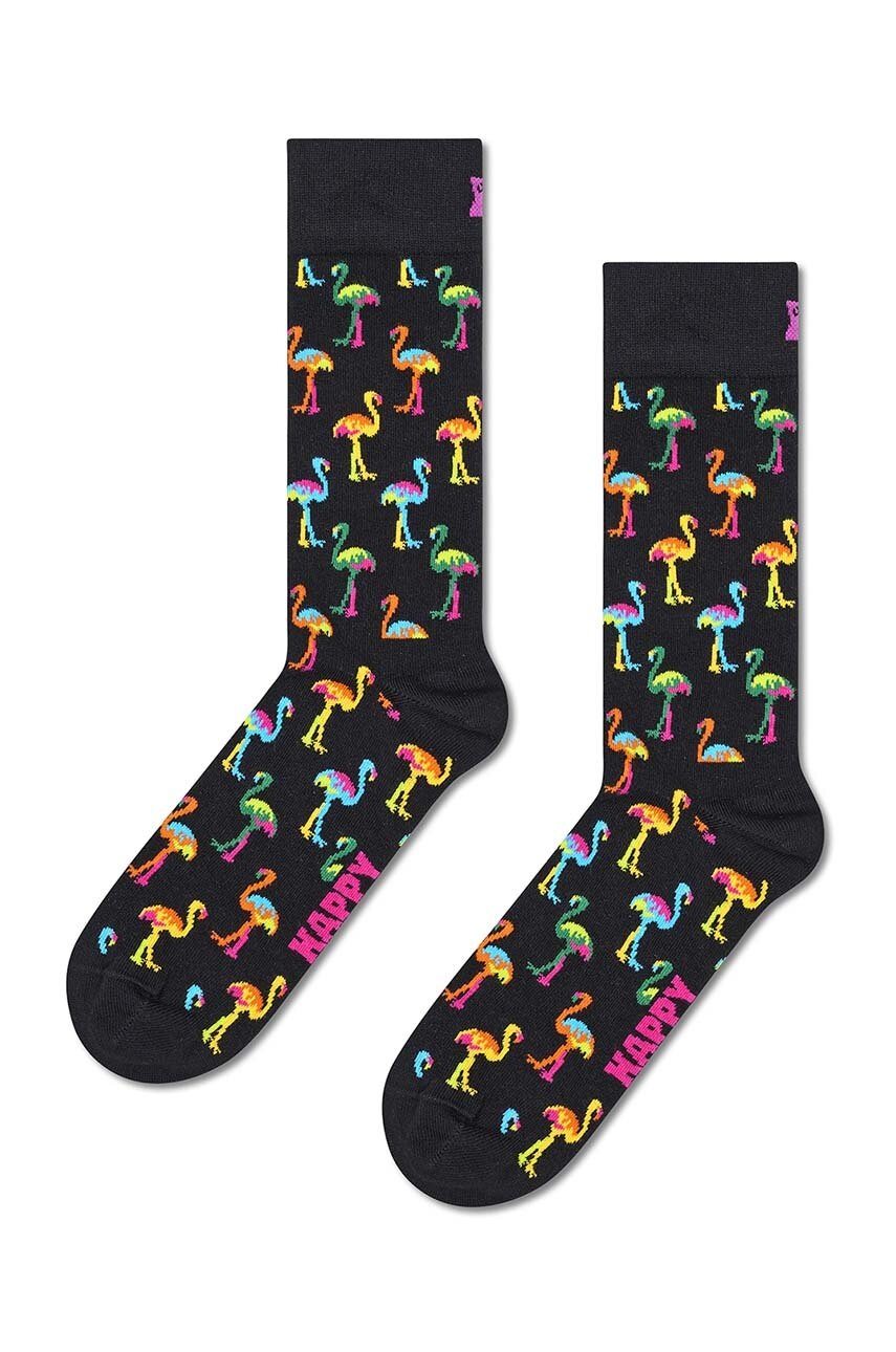 

Чорапи Happy Socks Flamingo Sock в черно FMN01-9300, Черен
