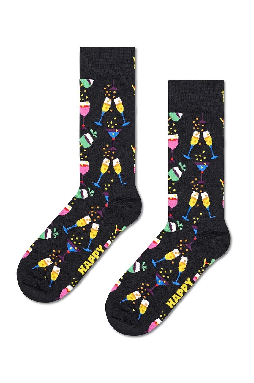 

Чорапи Happy Socks Cheers Sock в черно SCHR01-9300, Черен