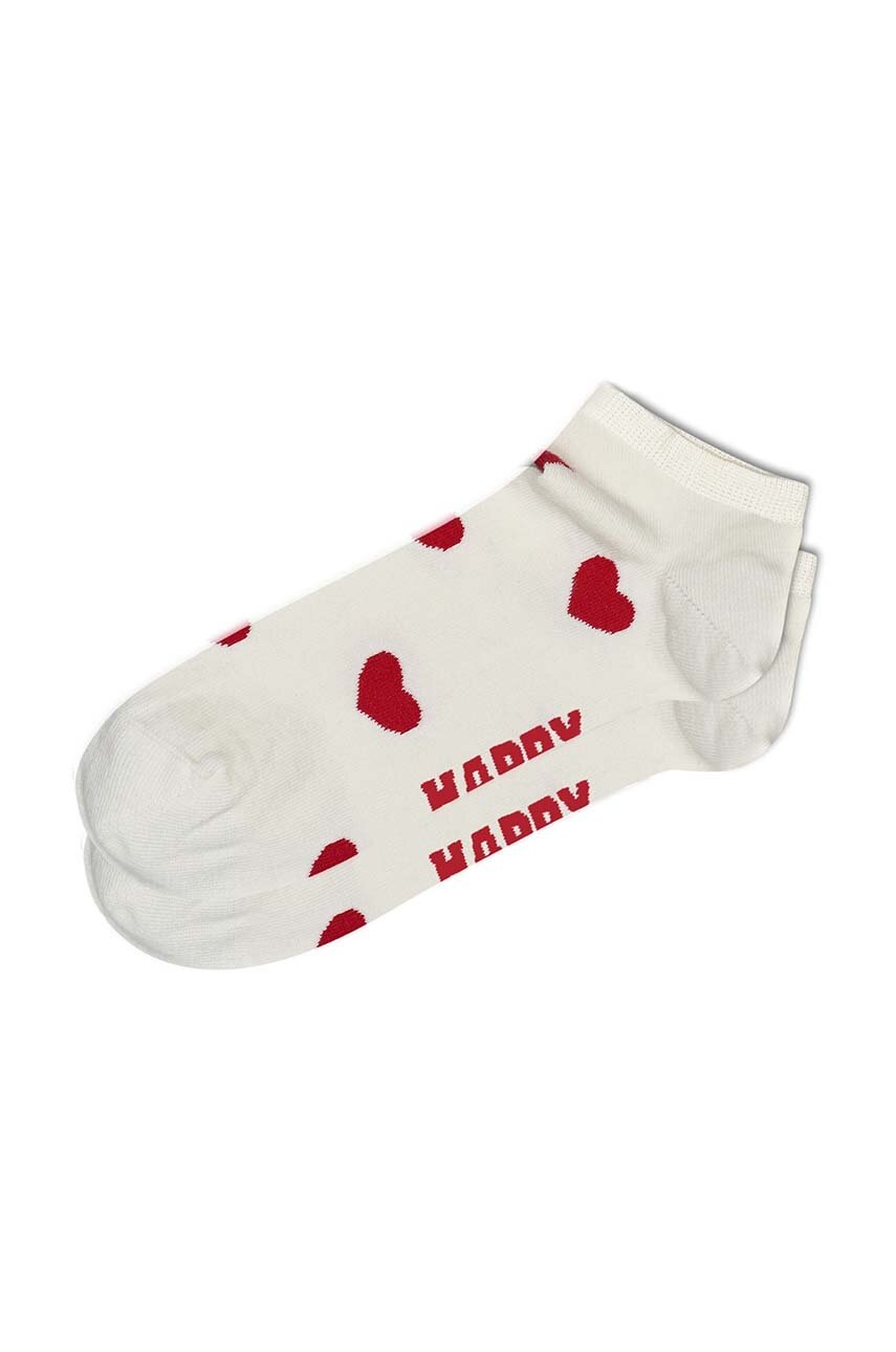 

Чорапи Happy Socks Heart Low Sock в бяло SHEA05-1000, Бял