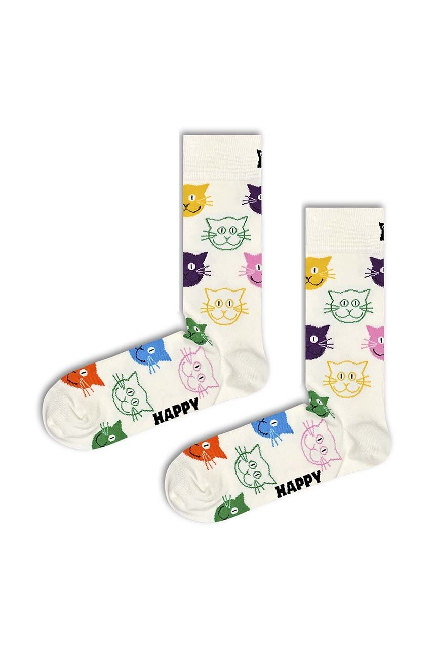 

Чорапи Happy Socks 1-Pack Cat Gift Set в бяло SXMJA01-0100, Бял