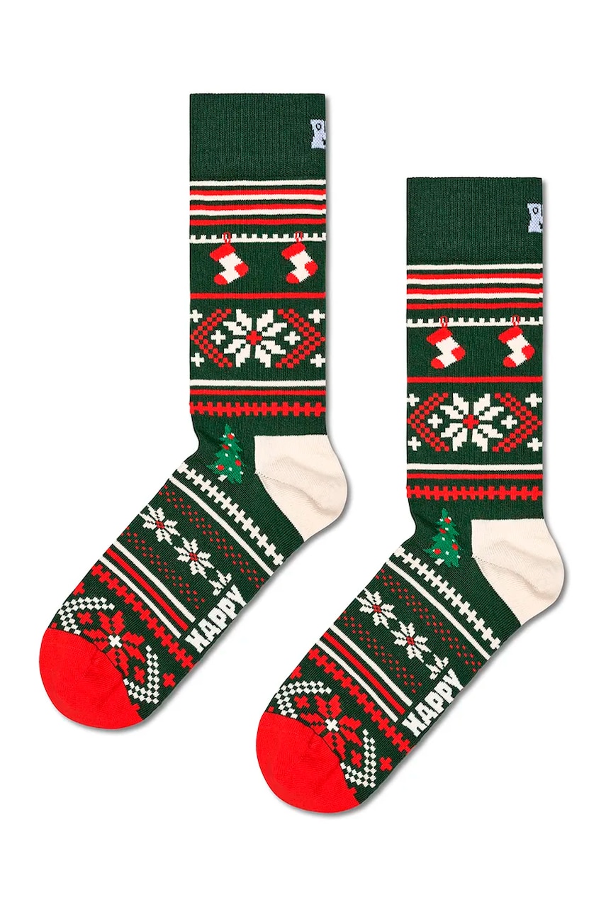 Носки Happy Socks GIFTBOX цвет зелёный P001733 Носки Happy Socks GIFTBOX цвет зелёный P001733
