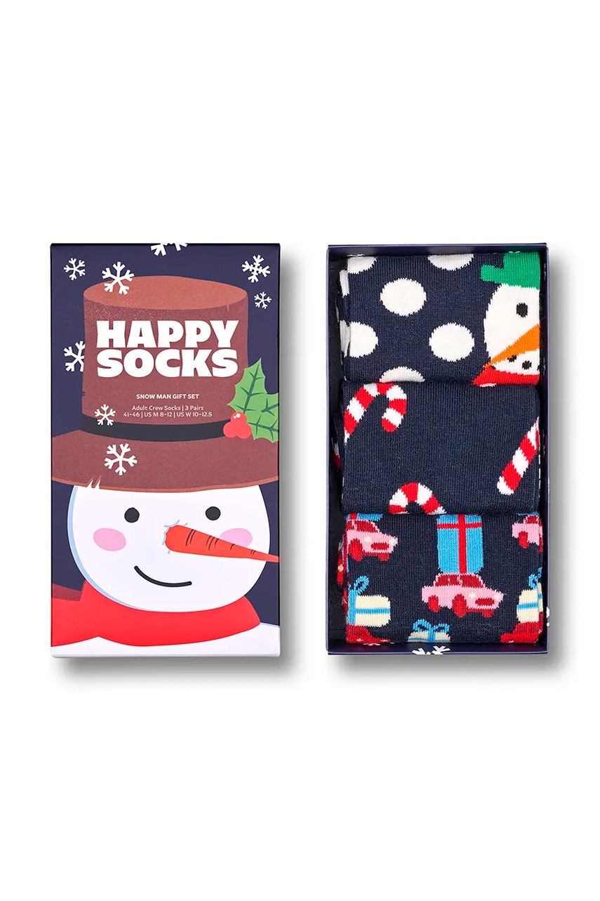 

Чорапи Happy Socks GIFTBOX (3 чифта) в тъмносиньо P001740, Тъмносин