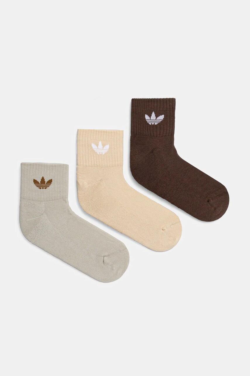 Levně Ponožky adidas Originals 6-pack béžová barva, IX5278