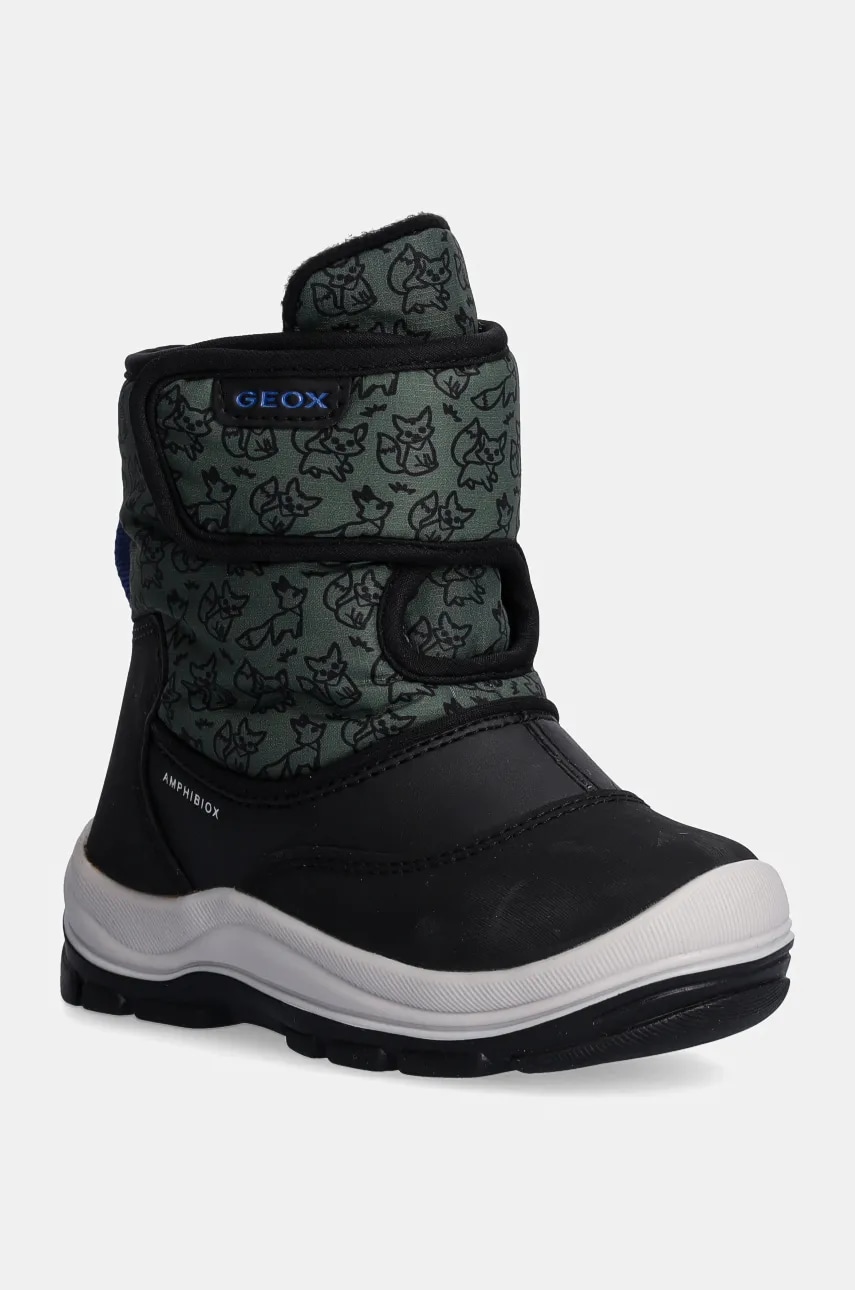 Geox cizme de iarna copii FLANFIL ABX culoarea verde, B263VE.0BCMN