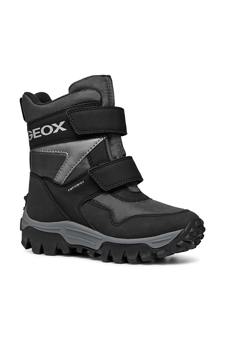 Levně Dětské sněhule Geox HIMALAYA ABX šedá barva, J46FRE.0FU50