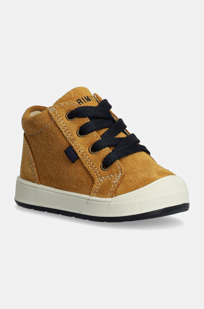Primigi pantofi din piele intoarsa pentru copii culoarea maro, PQU 68518 Primigi pantofi din piele intoarsa pentru copii culoarea maro, PQU 68518